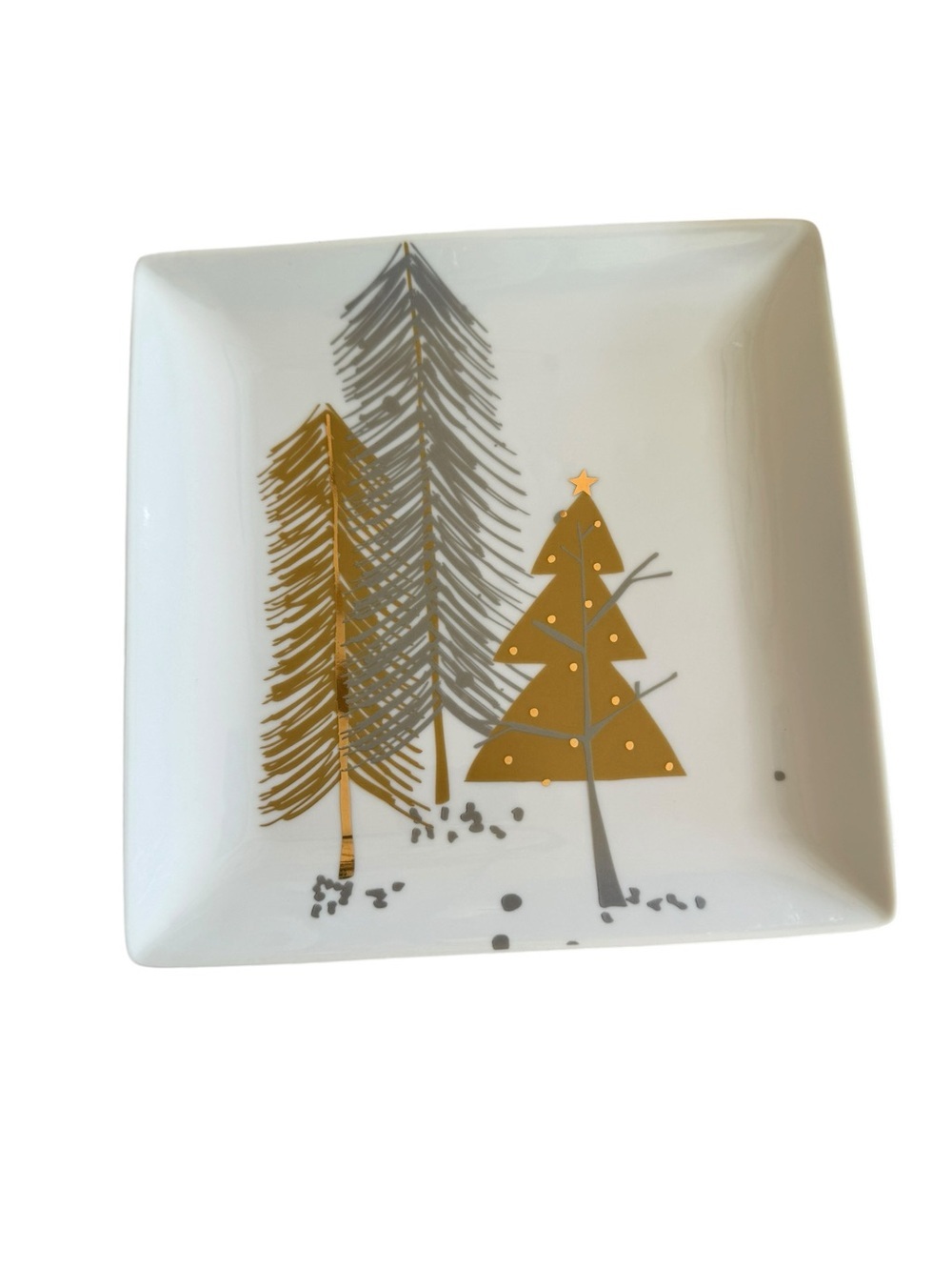 World Market Snowdrift Plates Set of 4 - Picture 3 of 6